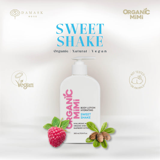 ORGANIC MIMI, BODY LOTION HYDRATING SWEET SHAKE, 300 ml