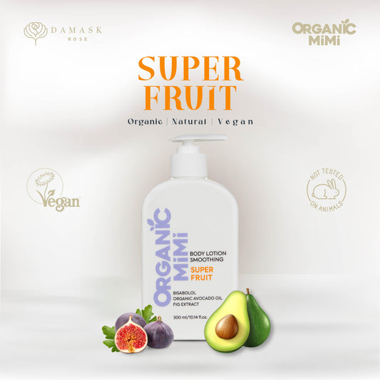 ORGANIC MIMI, BODY LOTION SMOOTHING SUPER FRUIT, 300 ml