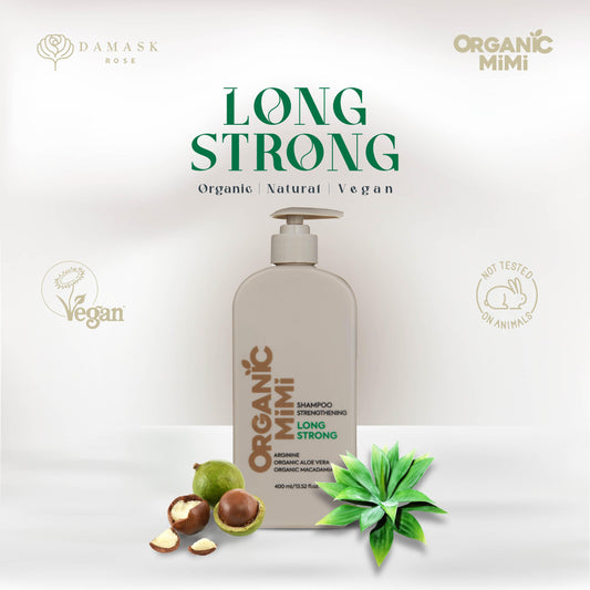 ORGANIC MIMI, SHAMPOO STRENGTHENING LONG STRONG, 400 ml