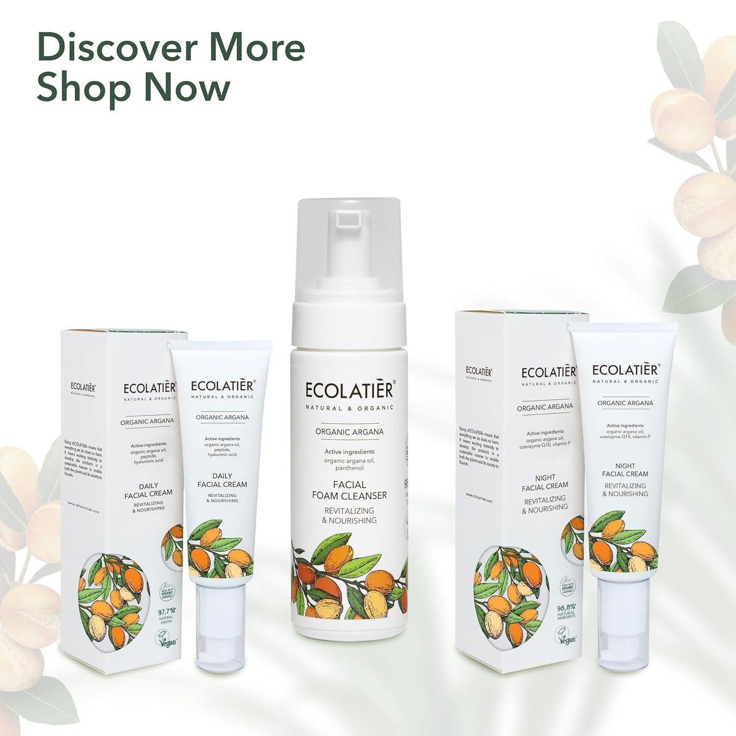x-Facial Foam Cleanser Revitalizing & Nourishing Organic Argana