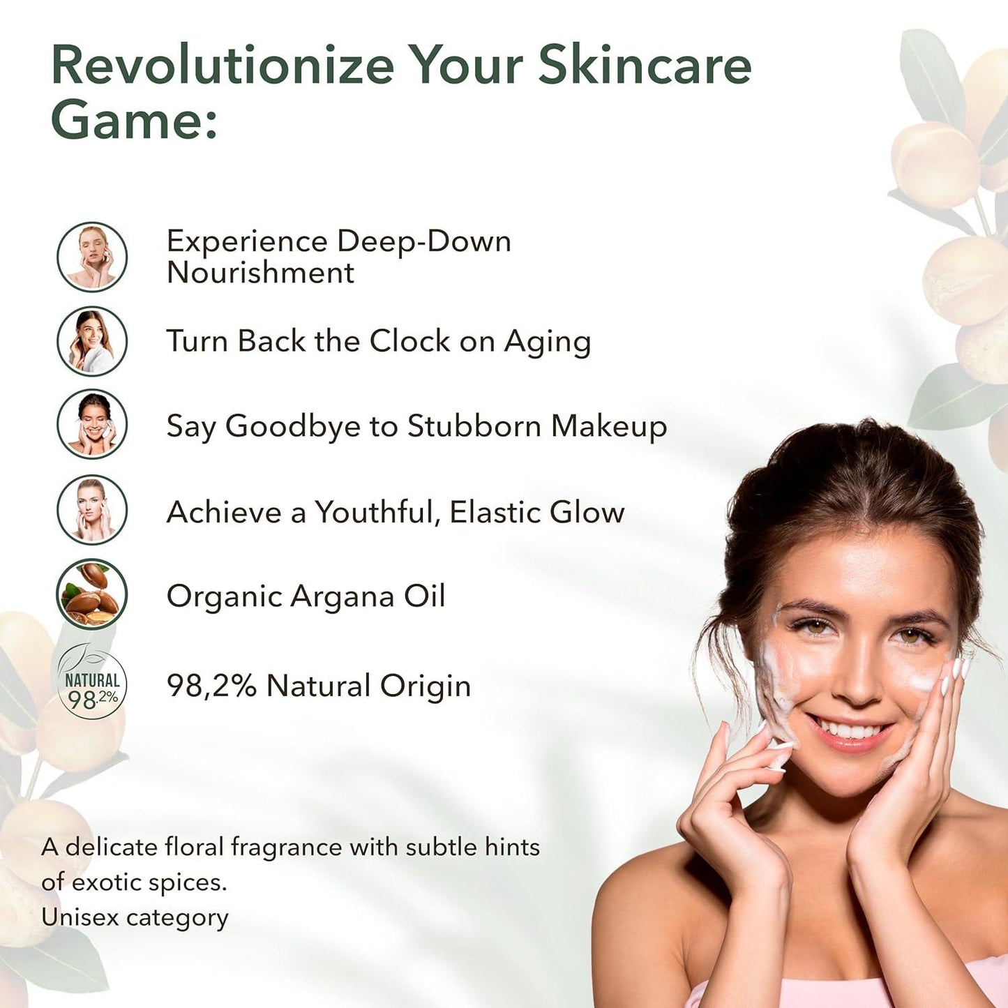 x-Facial Foam Cleanser Revitalizing & Nourishing Organic Argana