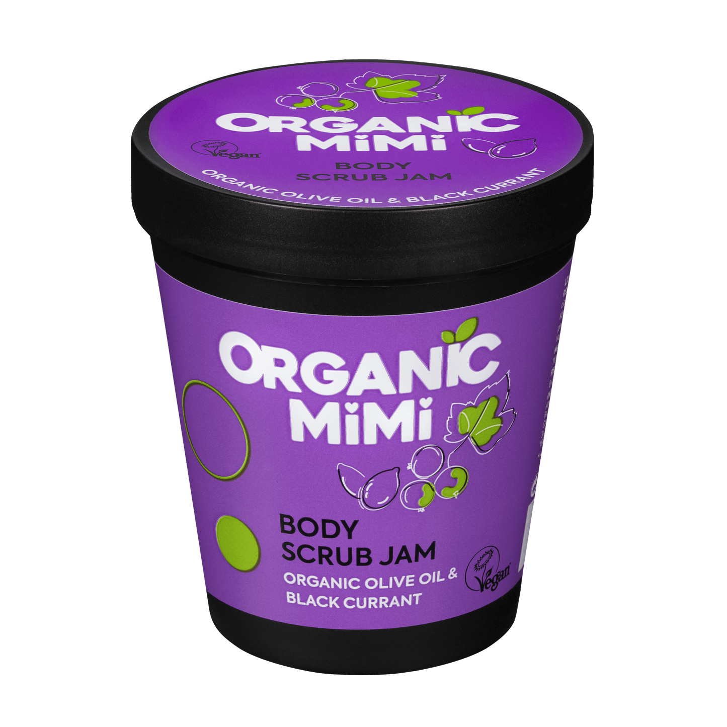 Organic Mimi, Body Scrub Jam Olive & Black Currant, 250 g