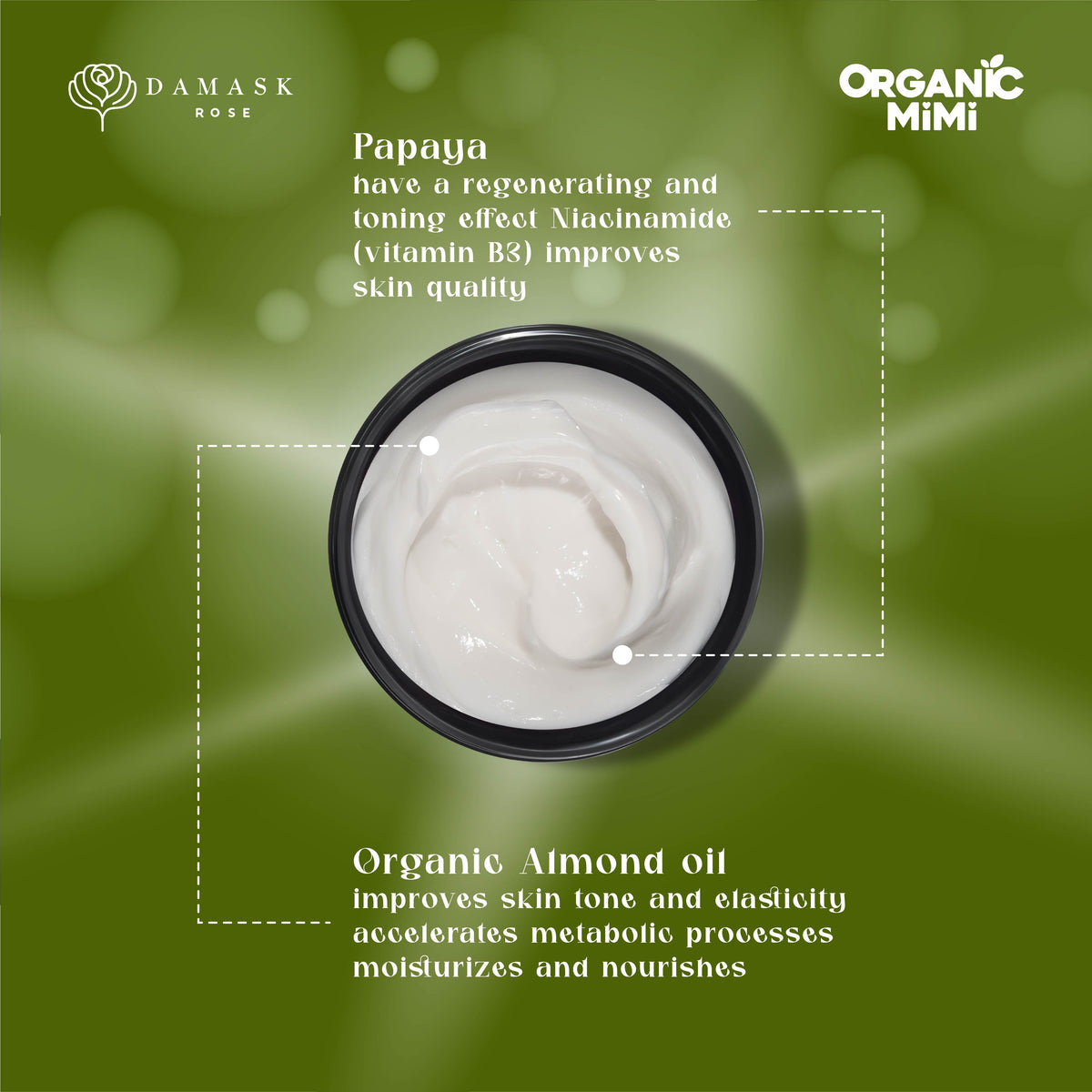 Organic Mimi, Body Cream Antiсellulite Almond & Papaya, 200 ml