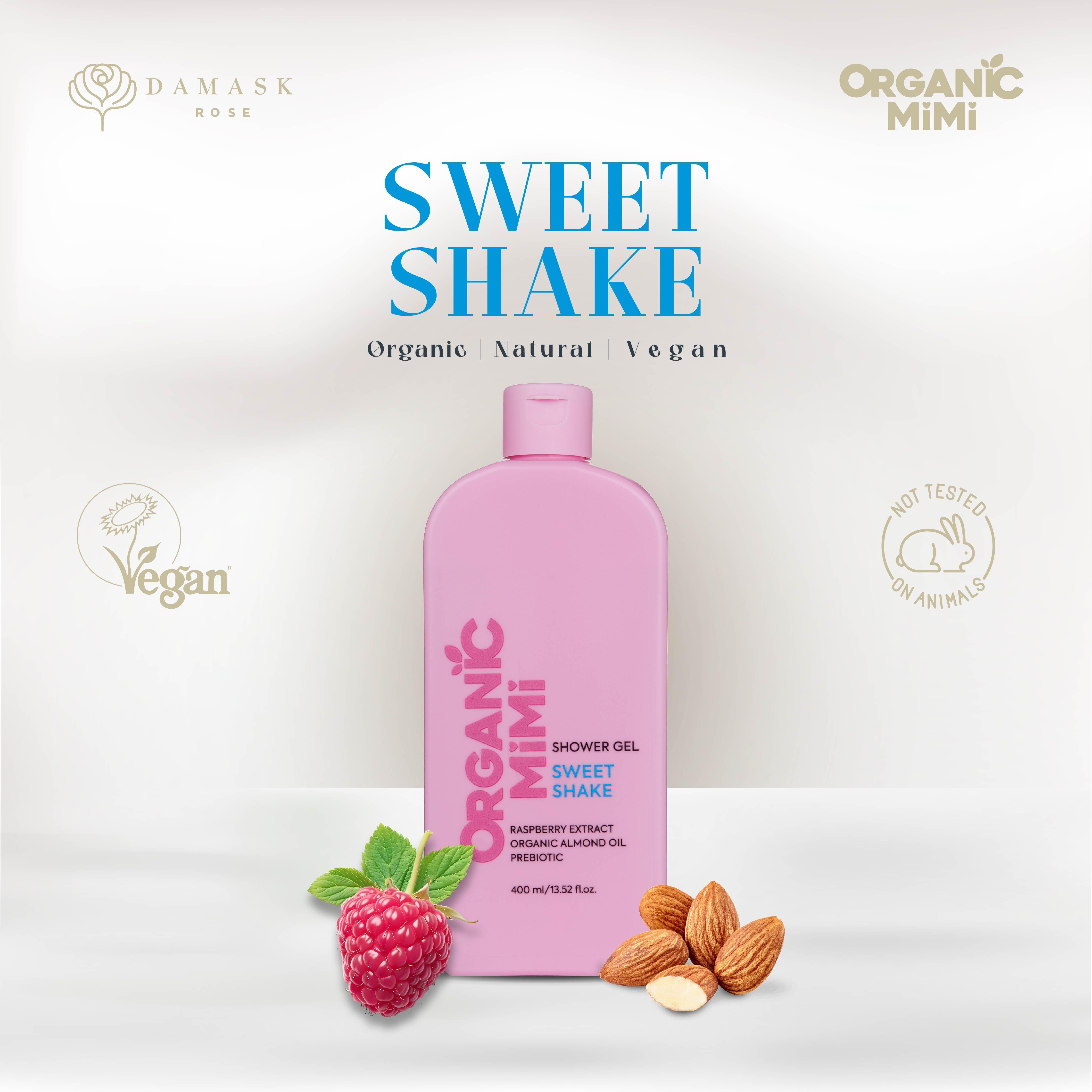 ORGANIC MIMI, SHOWER GEL SWEET SHAKE, 400 ml – Damask Rose