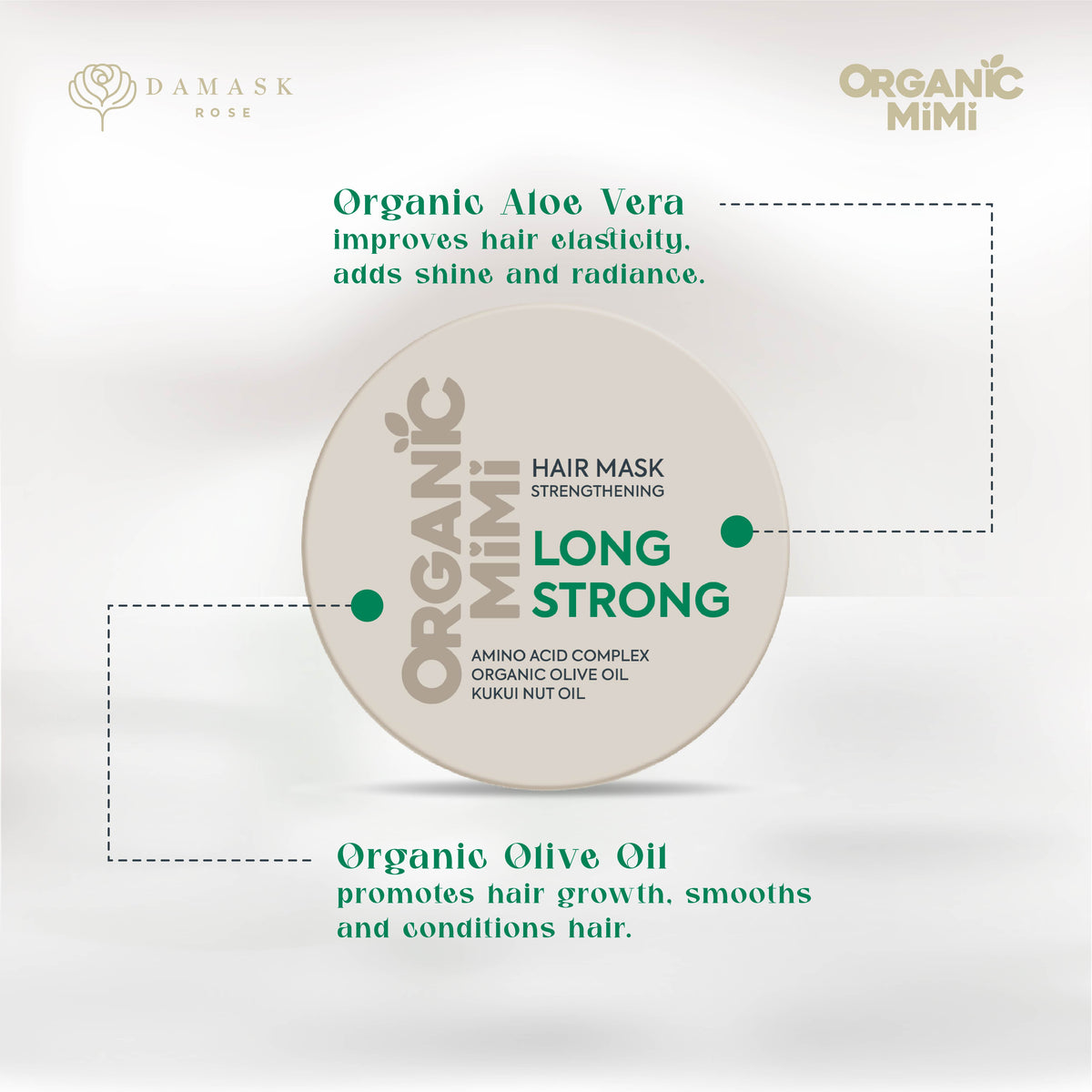 ORGANIC MIMI, HAIR MASK STRENGTHENING LONG STRONG, 200 ml