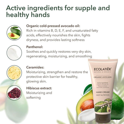 x-Hand Cream Deep Nutrition Organic Avocado