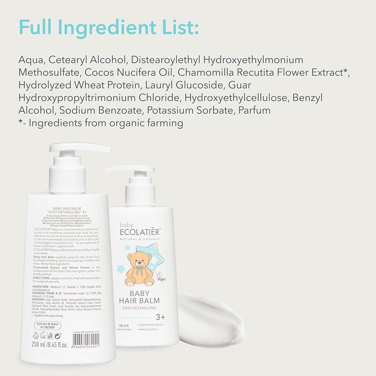 x-Baby Hair Balm Easy Detangling 3+ 250 ml