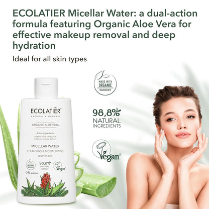 x-Micellar Water Cleansing & Mouisturizing Organic Aloe Vera