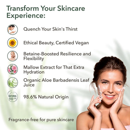 x-Facial Foam Cleanser  Intense Hydration Organic Aloe Vera