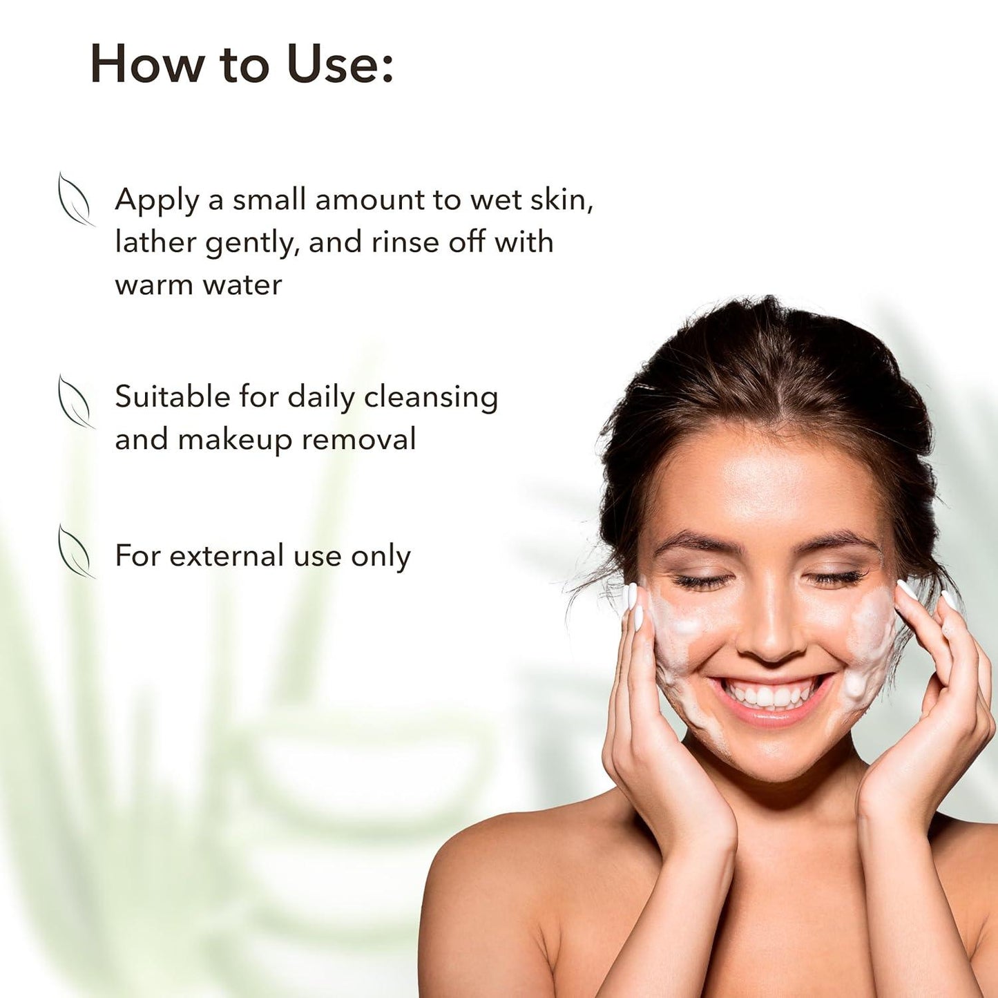x-Facial Foam Cleanser  Intense Hydration Organic Aloe Vera