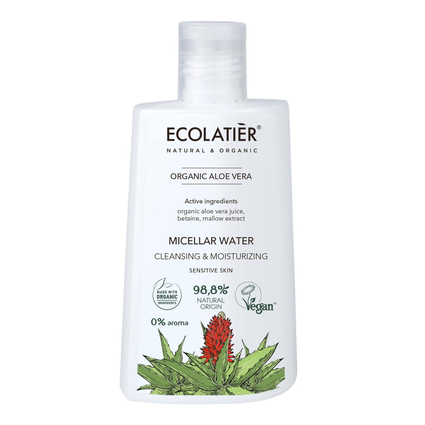 x-Micellar Water Cleansing & Mouisturizing Organic Aloe Vera