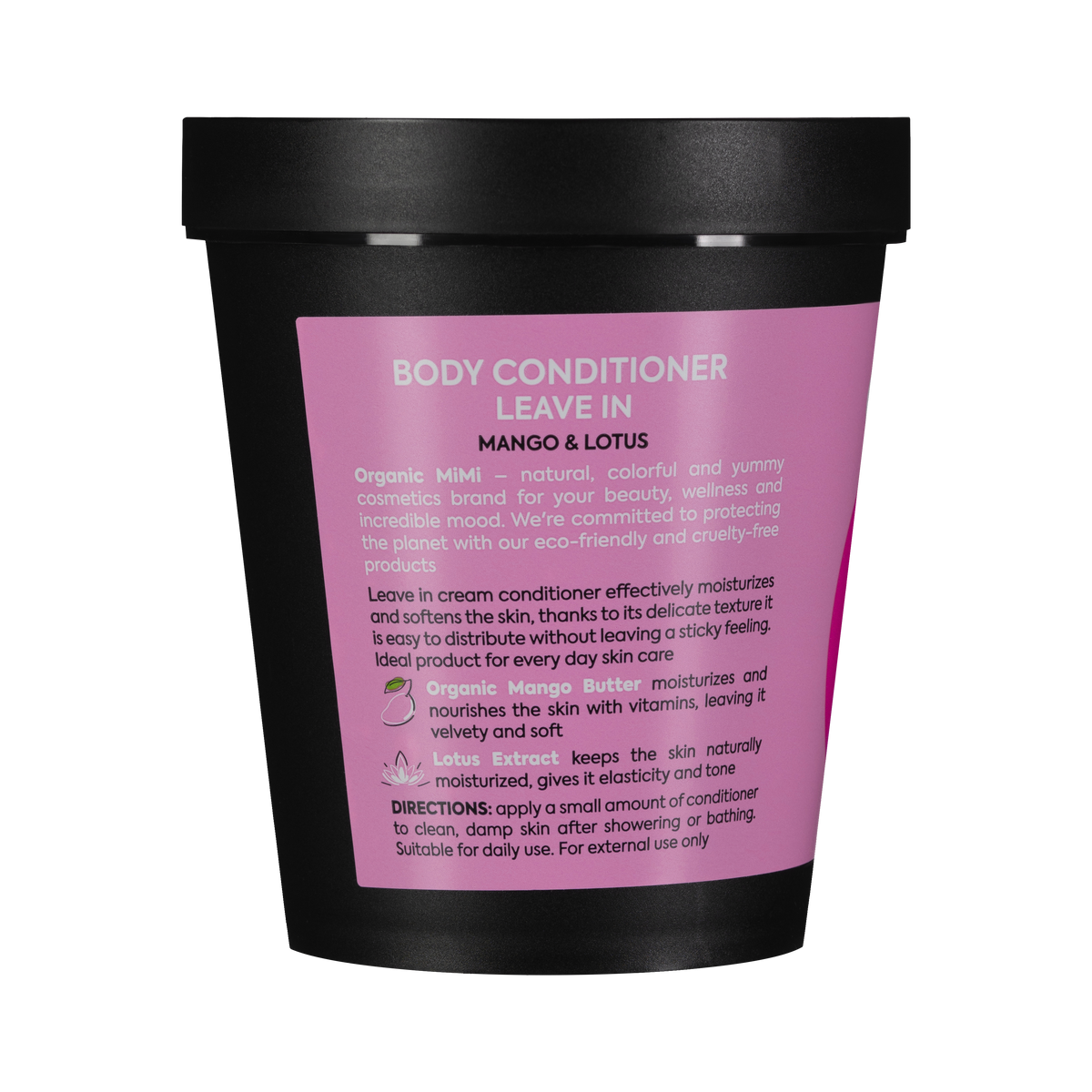 Organic Mimi, Body Conditioner Leave In Mango & Lotus, 200 ml