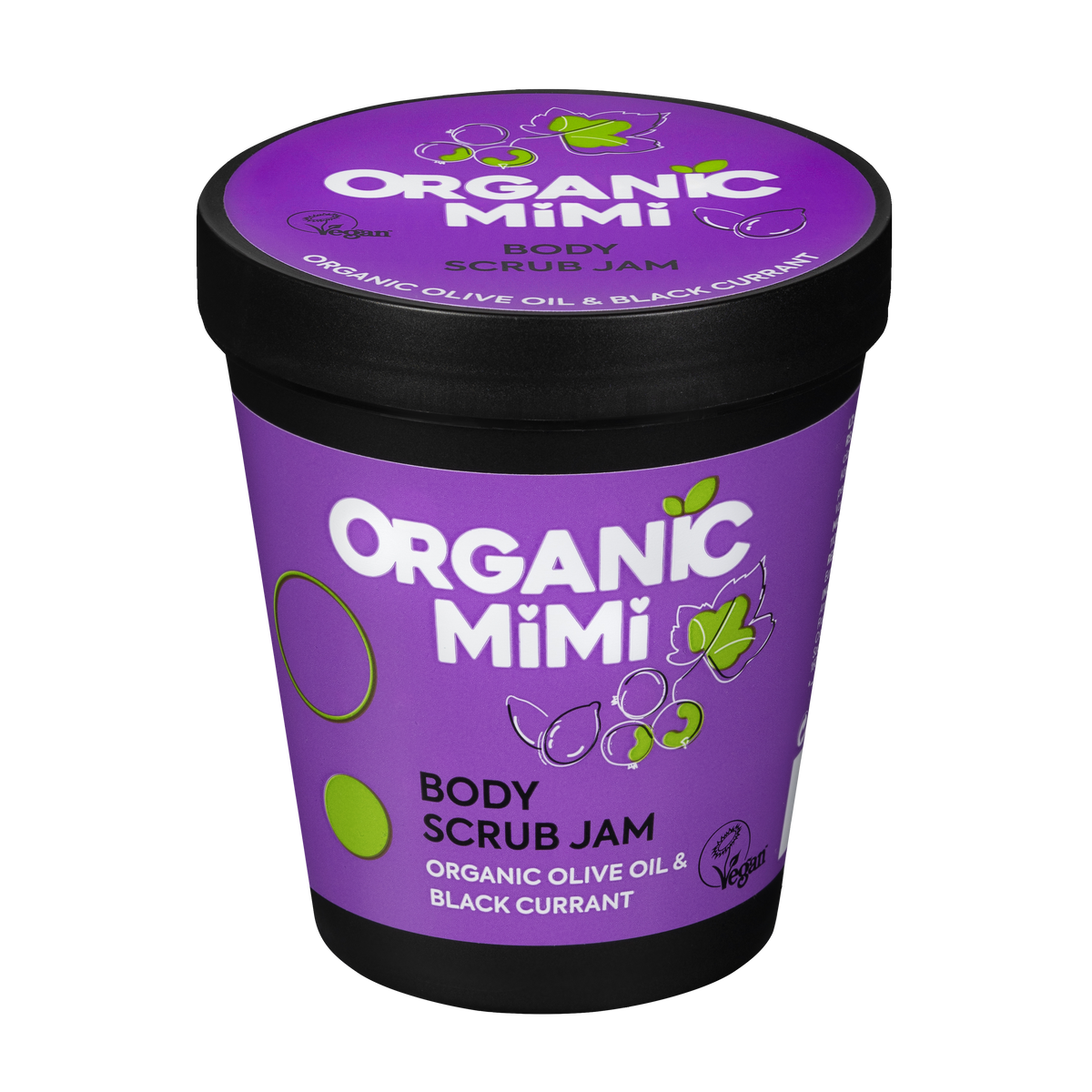 Organic Mimi, Body Scrub Jam Olive & Black Currant, 250 g