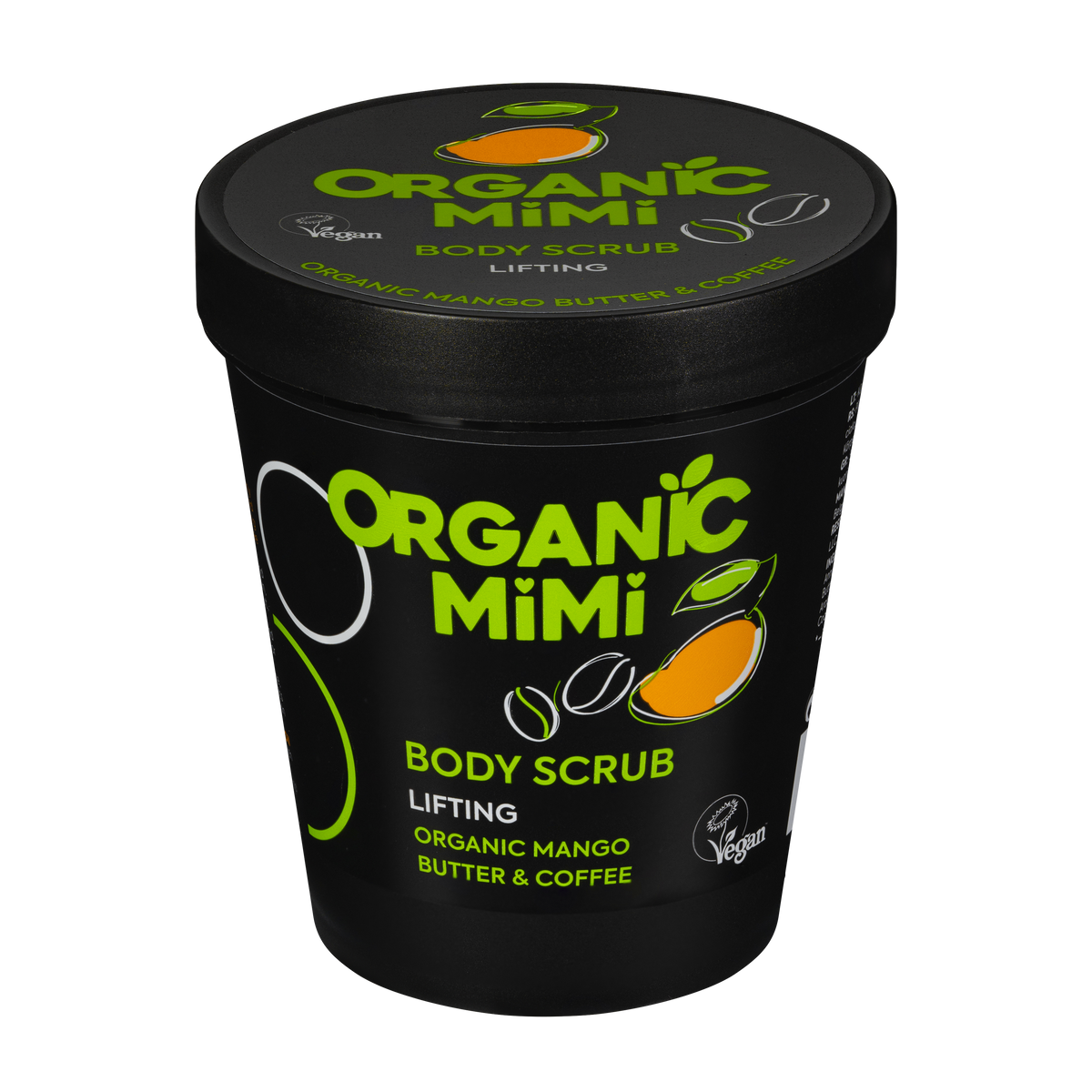 Organic Mimi, Body Scrub Lifting Mango & Coffee, 250 g