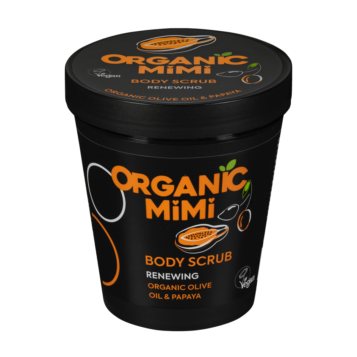 Organic Mimi, Body Scrub Renewing Olive & Papaya, 250 g