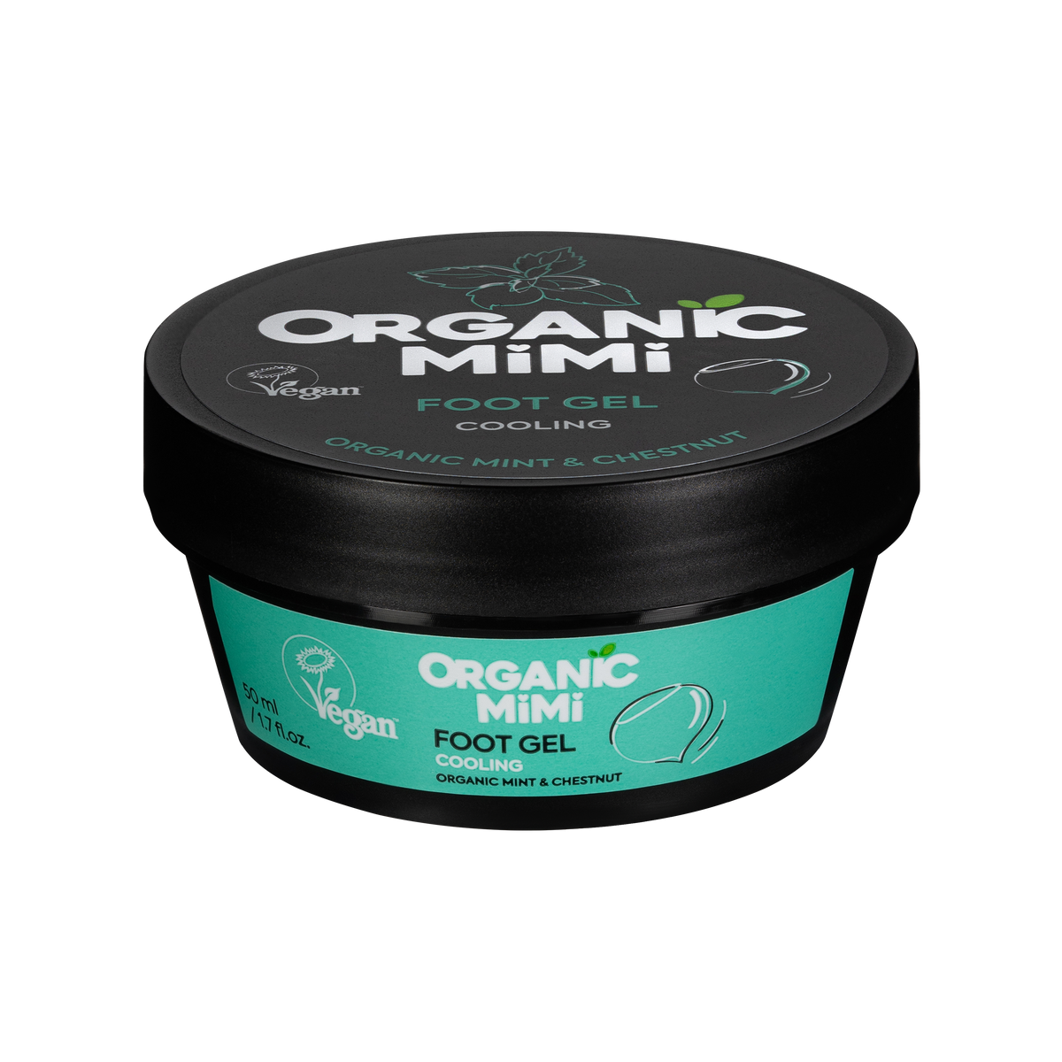 Organic Mimi, Foot Gel Cooling Mint & Chestnut, 50 ml